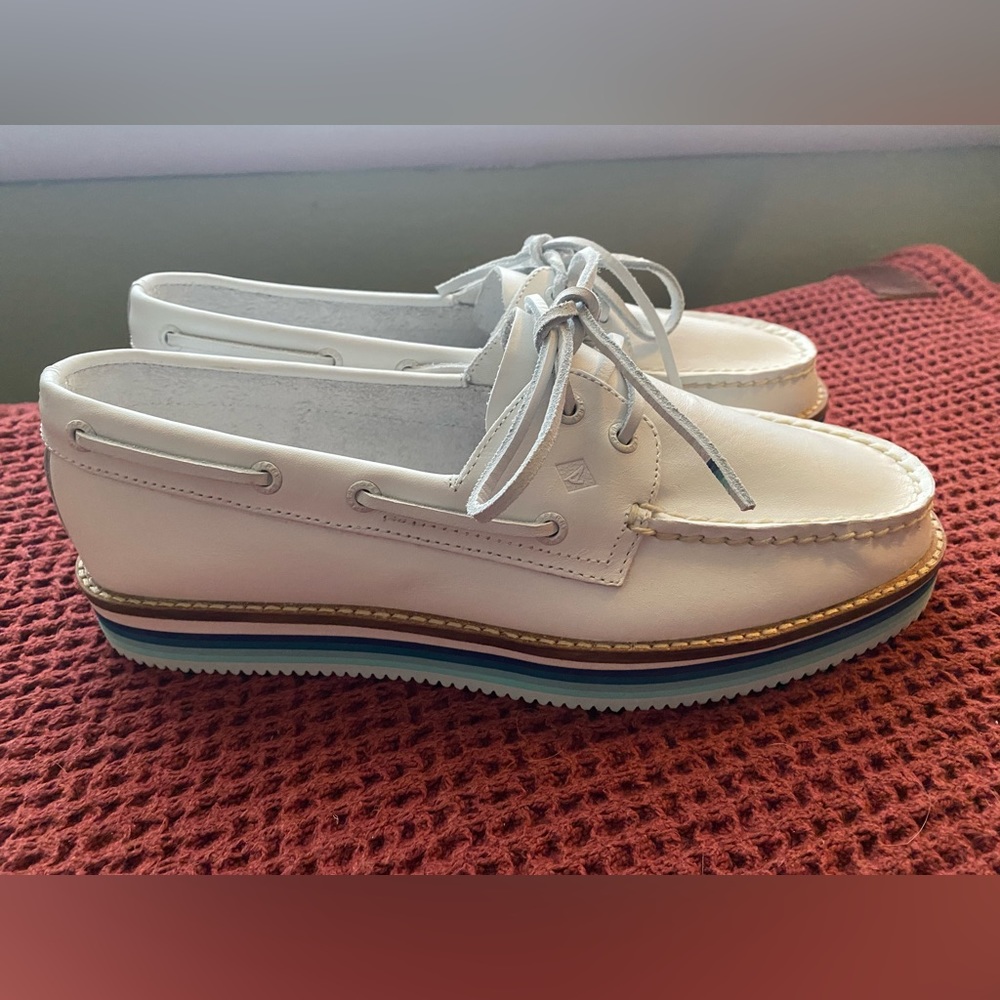 New Women’s Sperry Original Stacked Boat Shoe Size 8